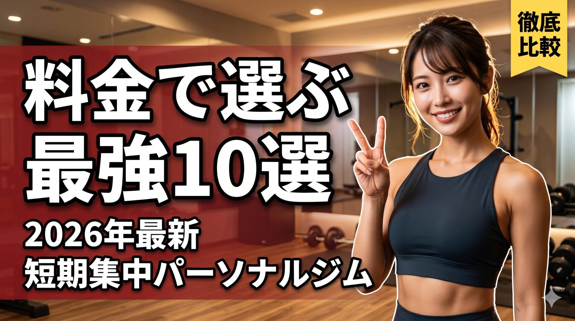 短期集中型パーソナルジム料金ランキング10選 アイキャッチ