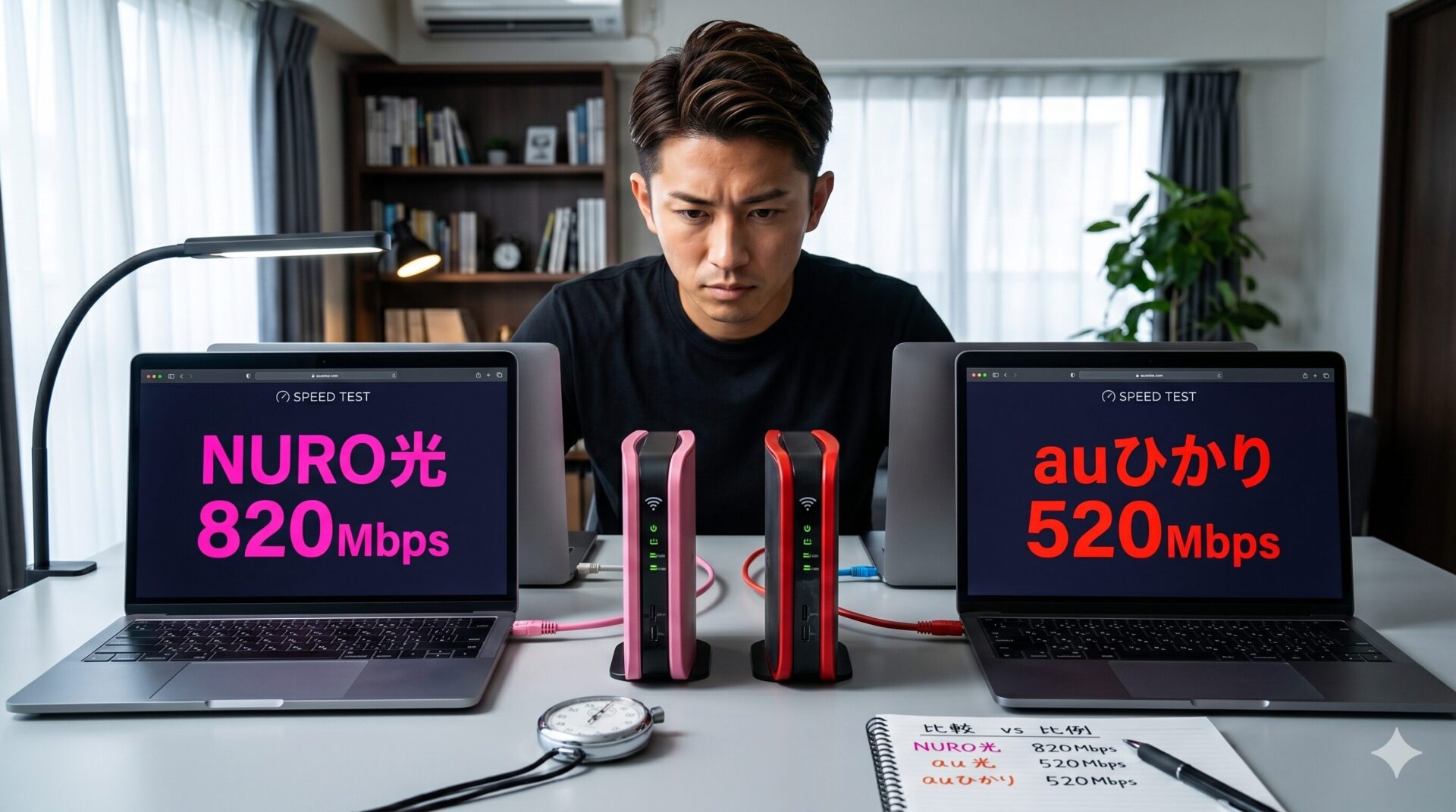 NURO光 vs auひかり徹底比較 商品利用シーン