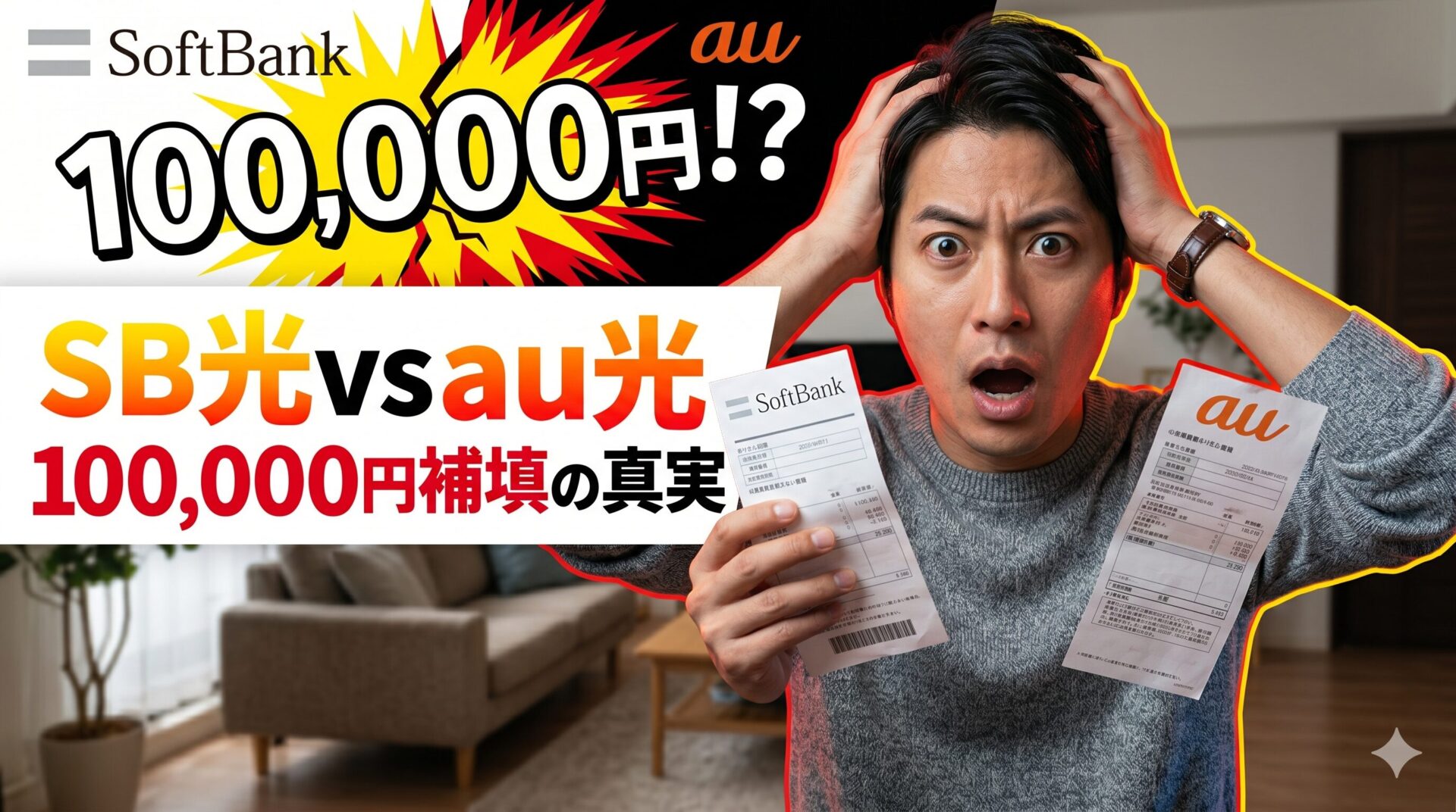 ソフトバンク光 vs auひかり徹底比較 アイキャッチ