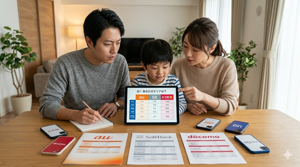 ソフトバンク光 vs auひかり徹底比較 比較・選び方ガイド