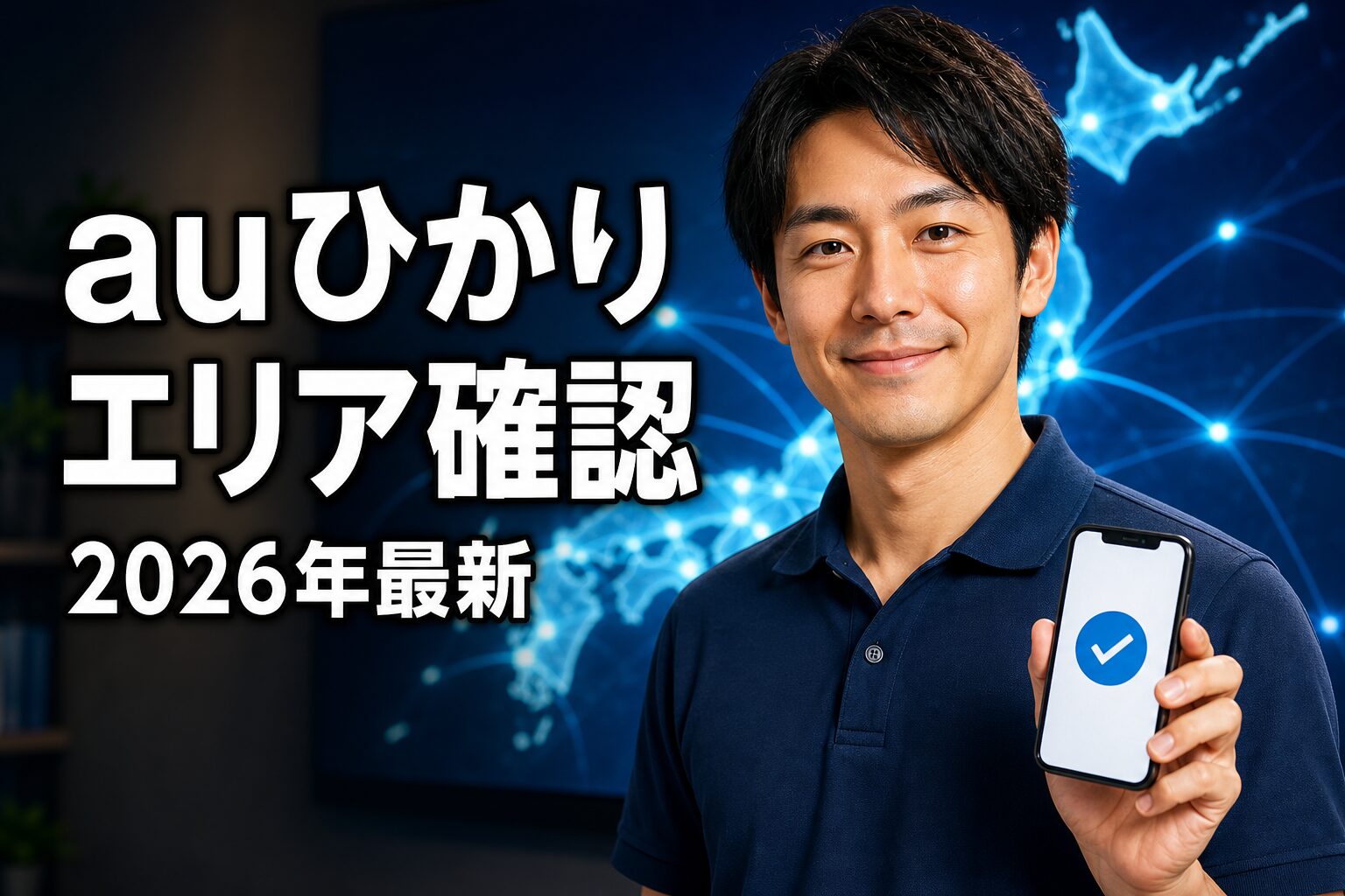 auひかりの提供エリア確認方法 アイキャッチ