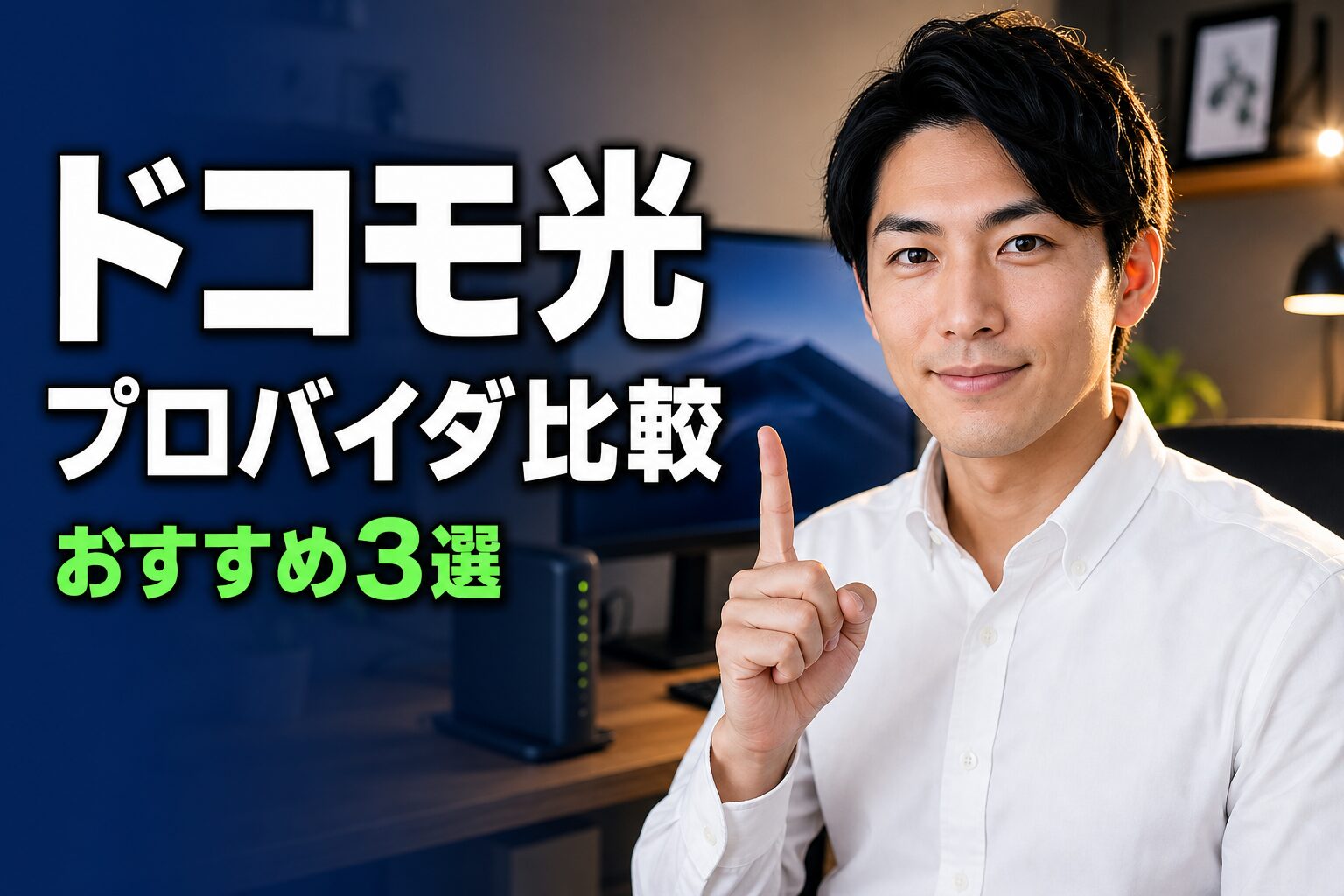 ドコモ光プロバイダおすすめ3選 アイキャッチ