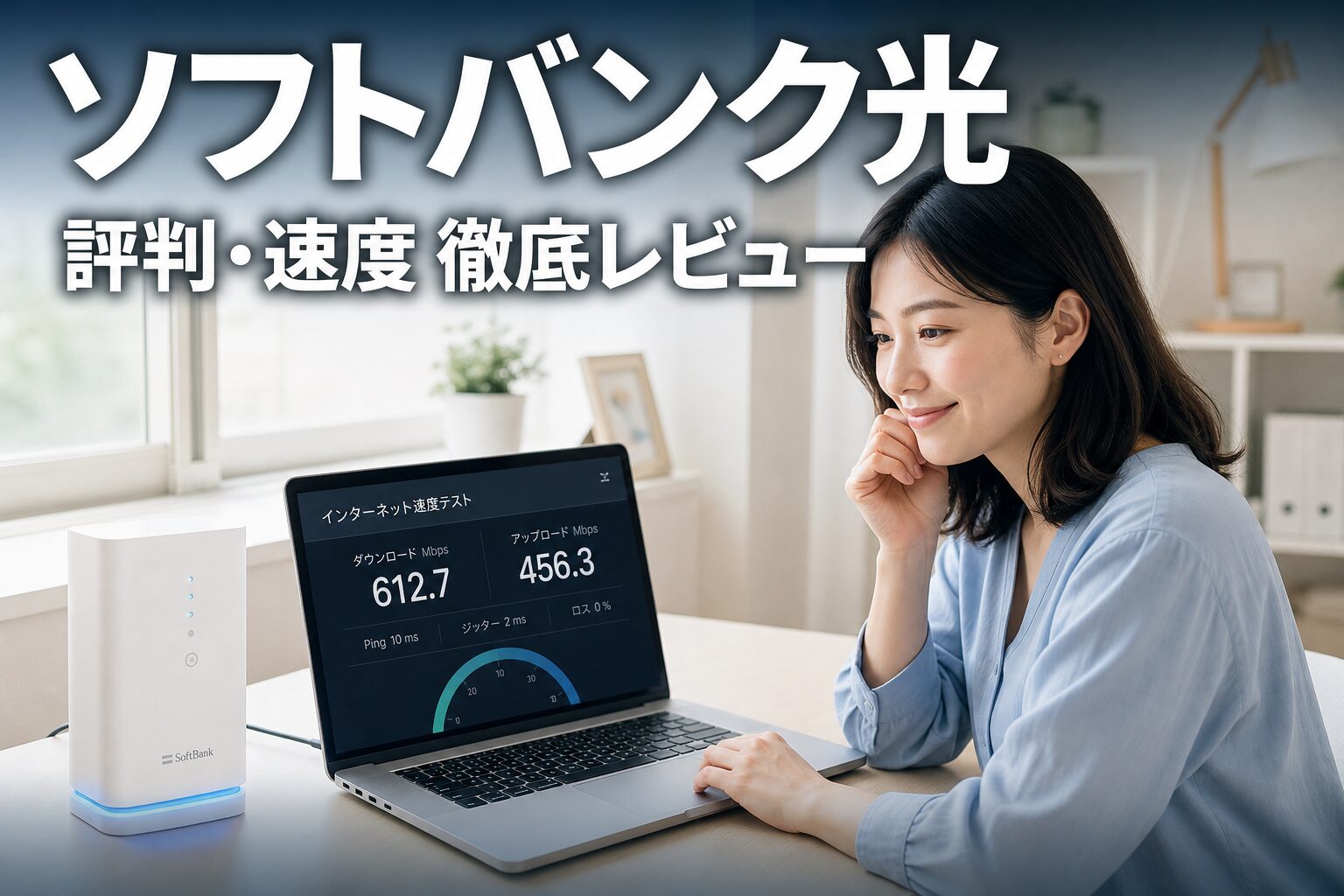 ソフトバンク光の評判・口コミ徹底レビュー アイキャッチ