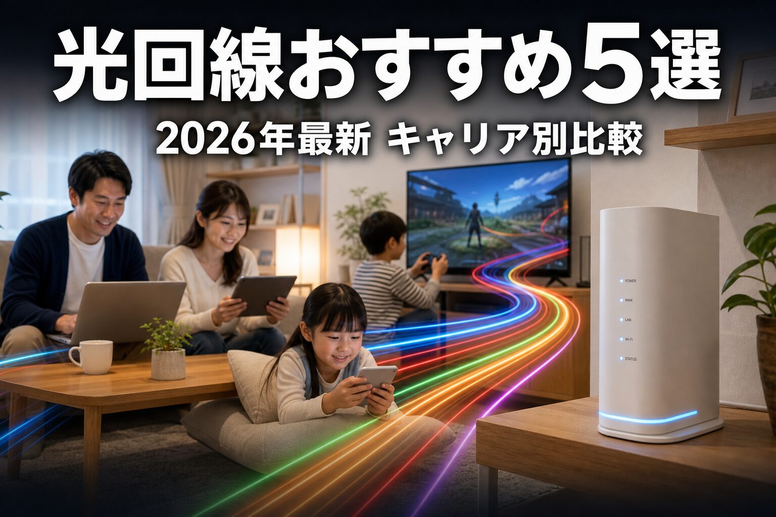 光回線おすすめ5選 アイキャッチ