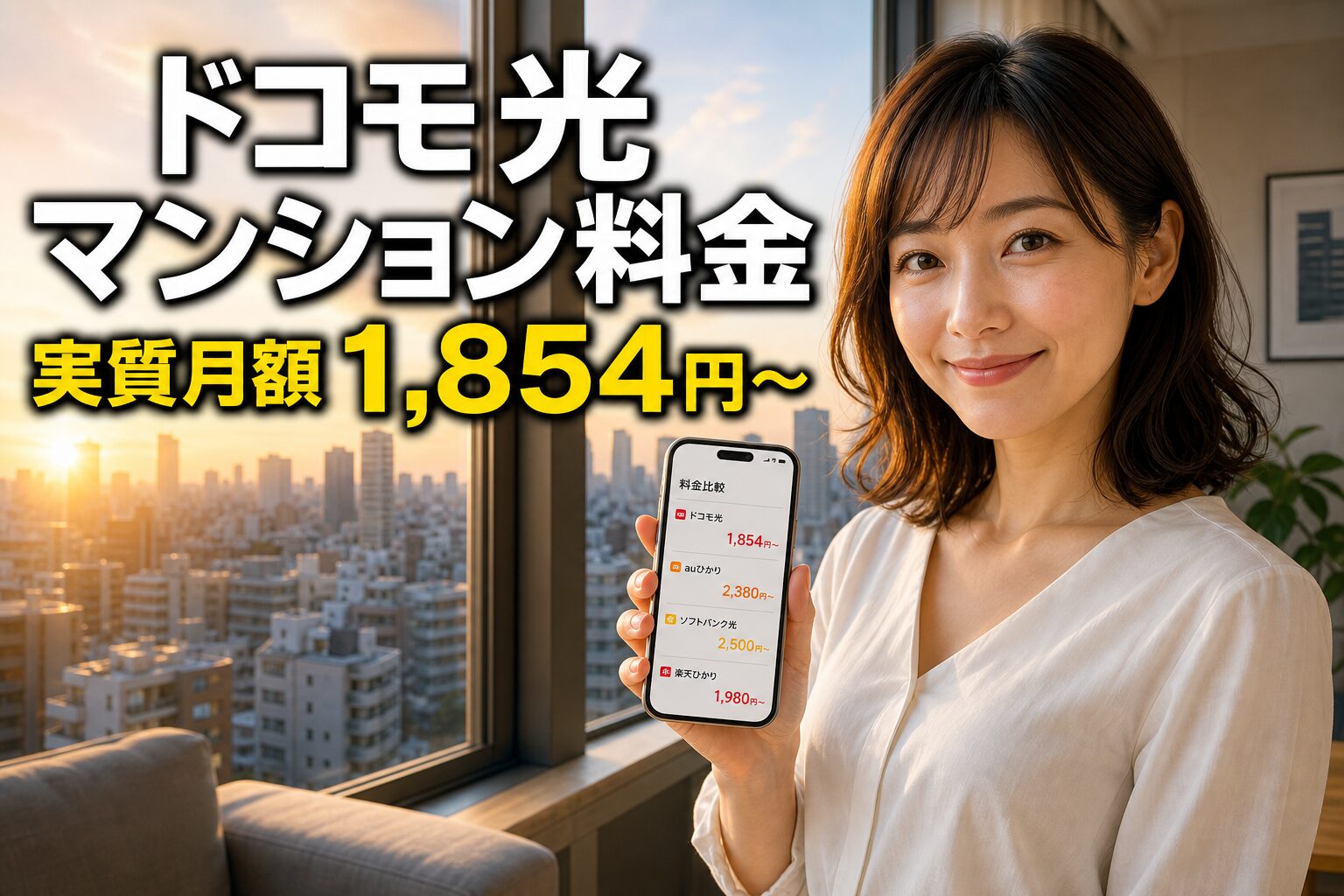 ドコモ光マンションの料金はいくら？タイプA/B比較×実質月額