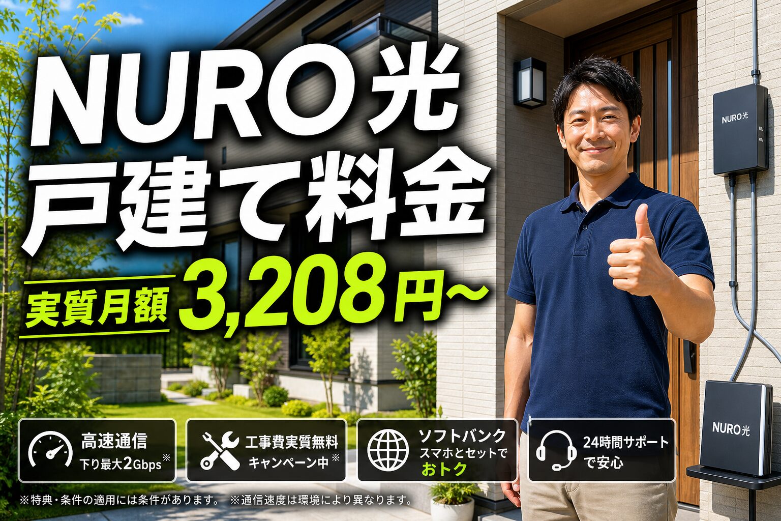 NURO光 戸建ての料金は高い？全プラン比較×実質月額シミュ