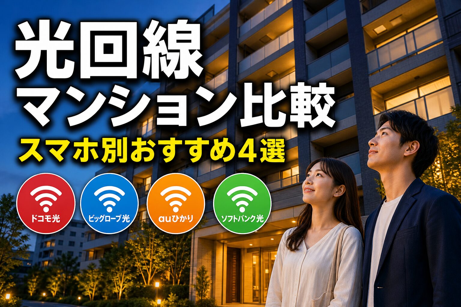 光回線マンションおすすめ4選 アイキャッチ