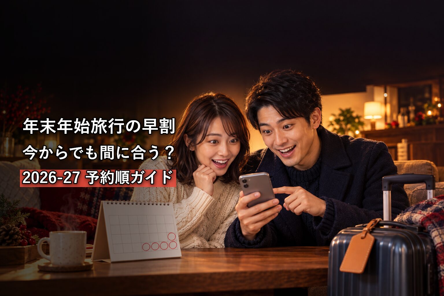 年末年始旅行の早割と予約タイミング