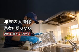 年末の大掃除を業者に頼む ハウスクリーニングと家事代行の分け方