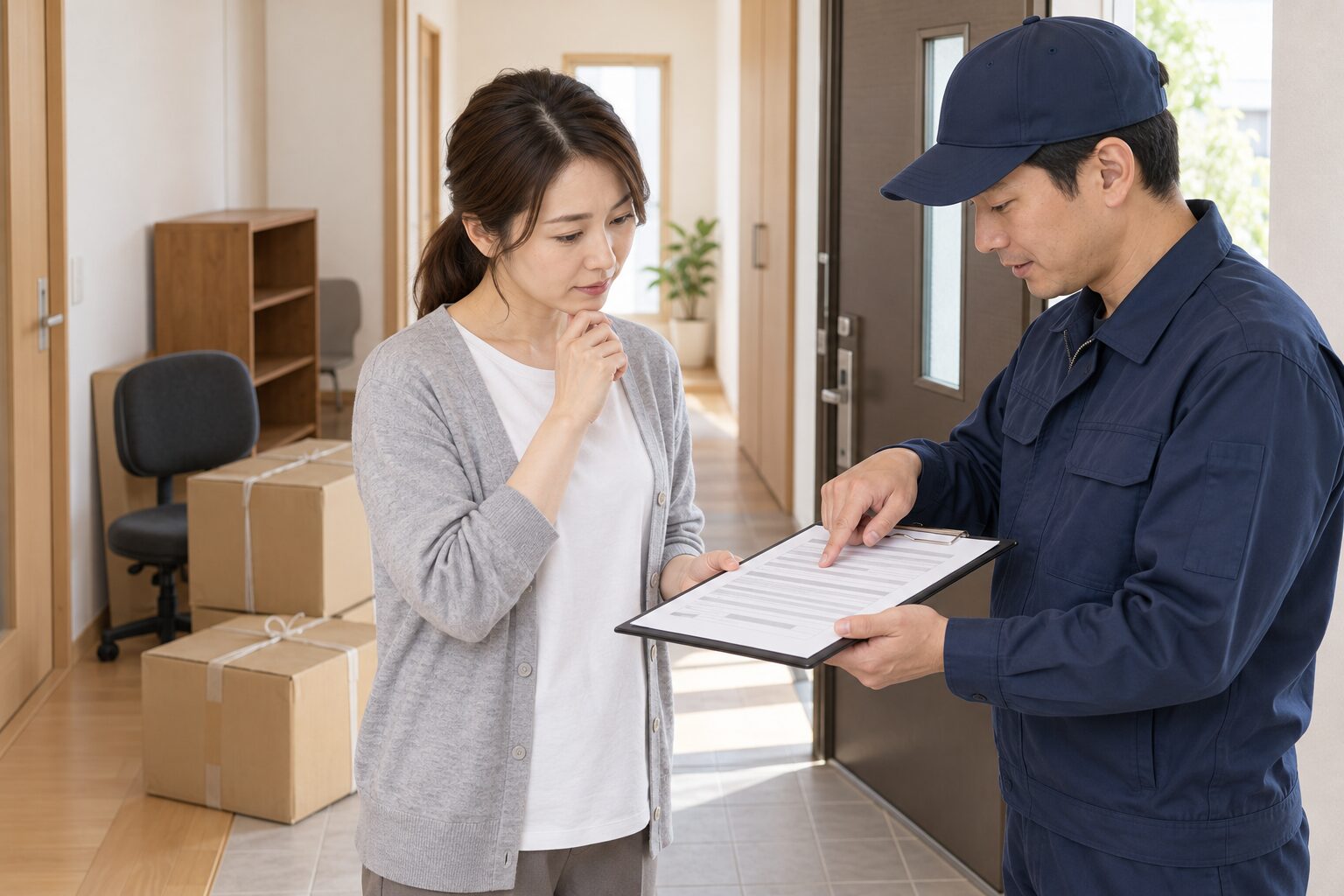 見積書を受け取って内容を確認する