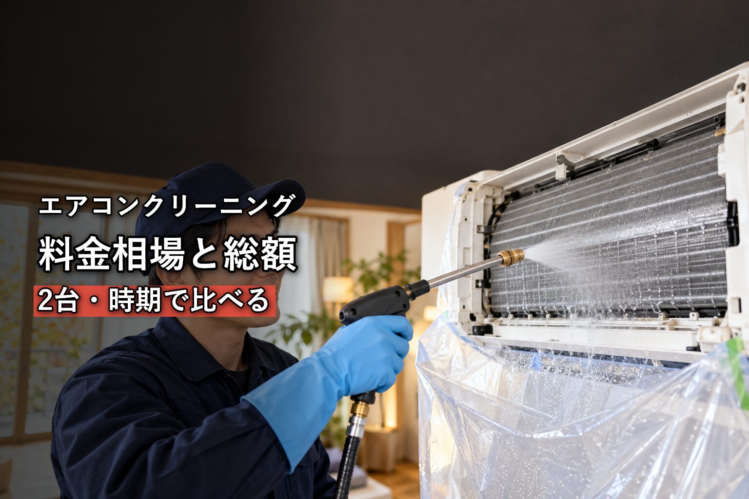 エアコンクリーニングの料金相場と総額